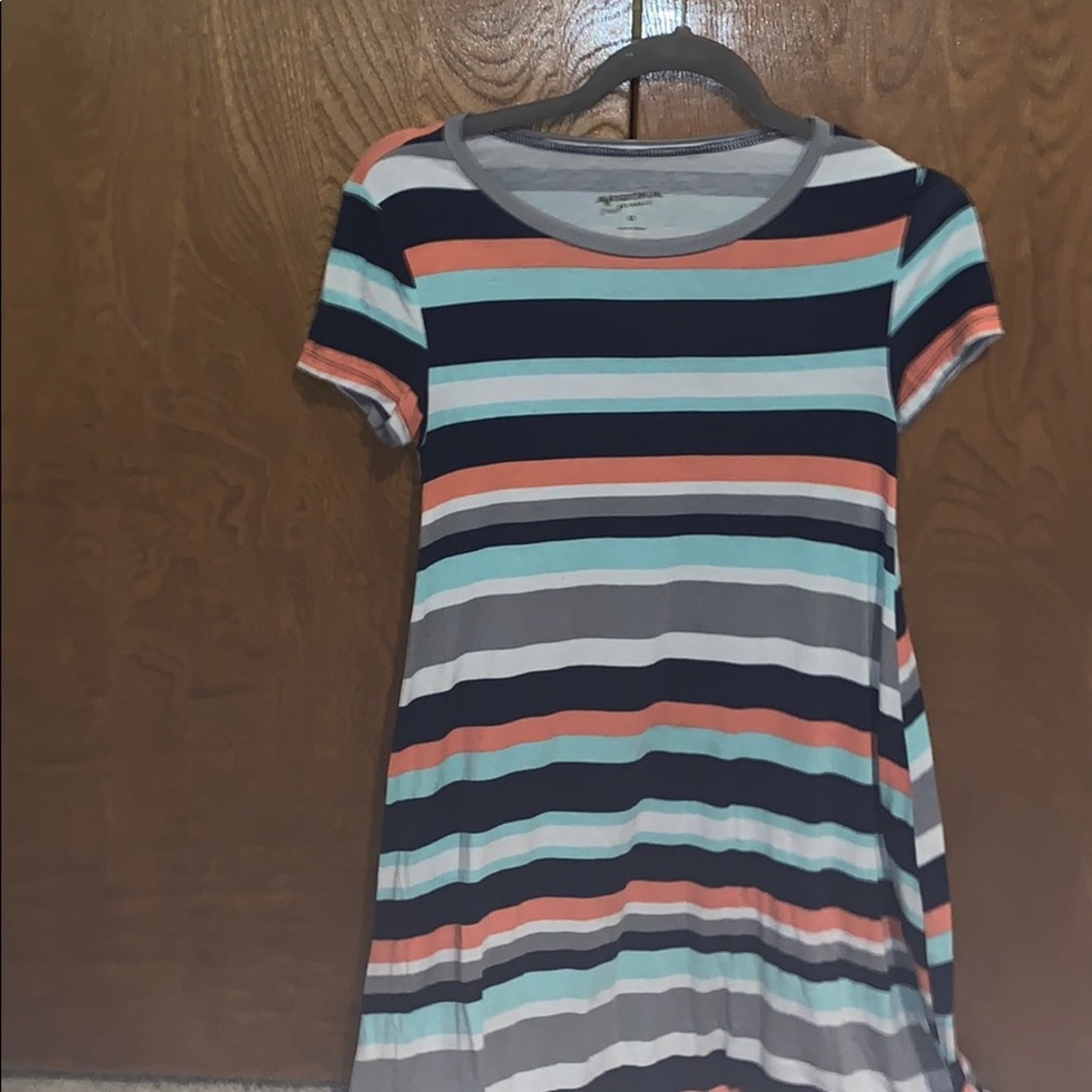 Striped t-shirt dress